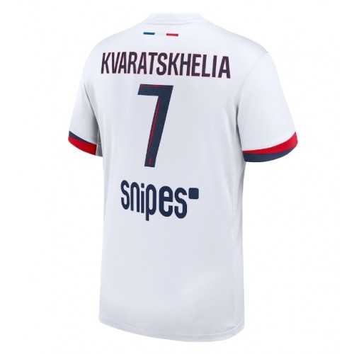 Dres Paris Saint-Germain Khvicha Kvaratskhelia #7 Gostujuci 2025-26 Kratak Rukav